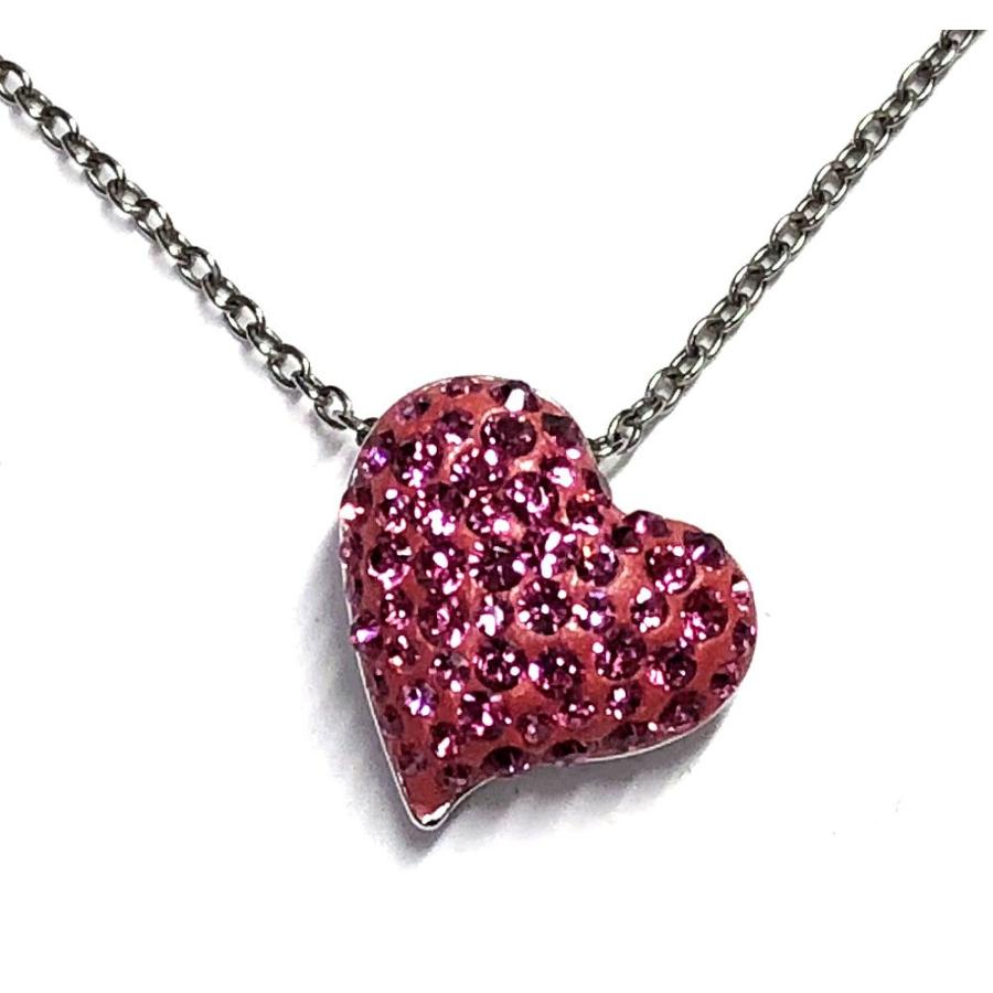 SWAROVSKI（スワロフスキー） 新品同様 ピンク ハート ネックレス