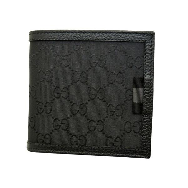 GGキャンバス グッチ財布 GUCCI 二つ折り財布 メンズ GGナイロン