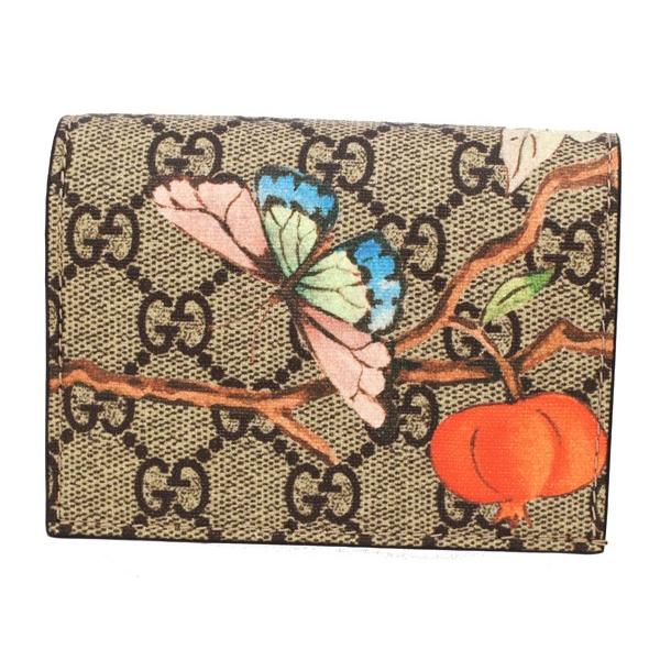 GGキャンバス グッチ 財布 GUCCI 二つ折りコンパクト財布 レディース