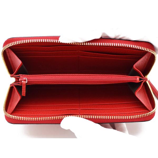 GUCCI（グッチ） 財布 ラウンドファスナー長財布 メンズ レッド 449347