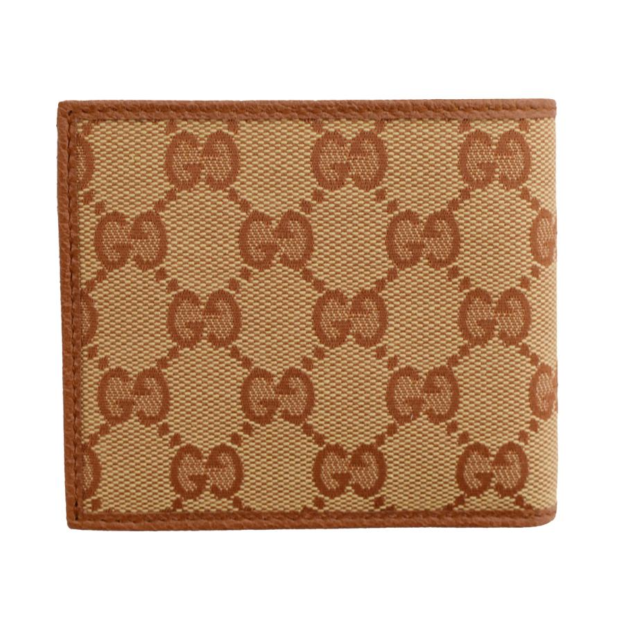 GGキャンバス グッチ 財布 GUCCI 二つ折り財布 札入れ 小銭入れなし