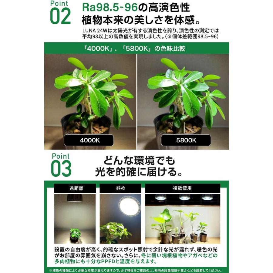 公式】BRIM(ブリム) LUNA 24W 植物育成ライト LED E26口金 フル