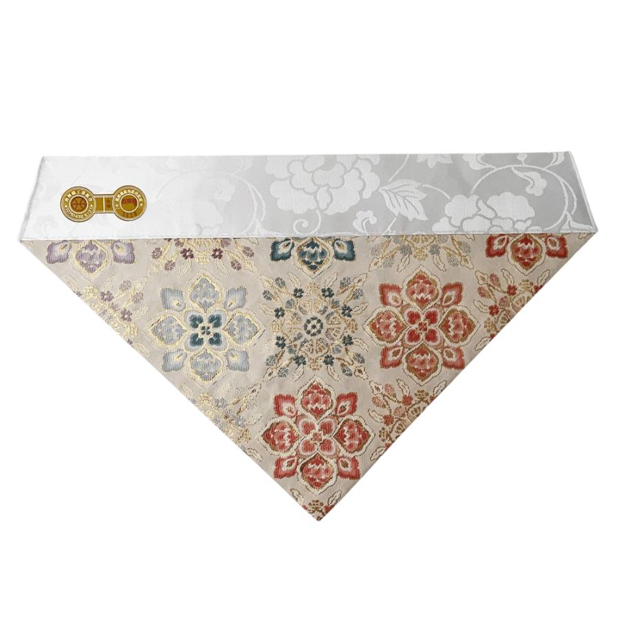 仏具 三角打敷 金襴錦地 西陳織 正絹金紗 150代 : 仏壇職人 関工作所