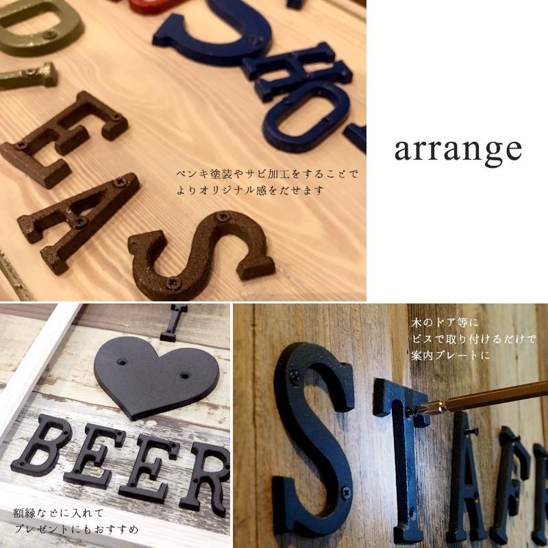 アイアン雑貨 アイアンアルファベット サイズ 大 C-F-1 : ビニール