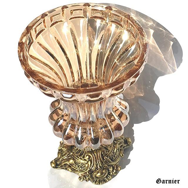 アンティーク 花瓶 フラワーベース ガラス クリスタル バロック調 装飾