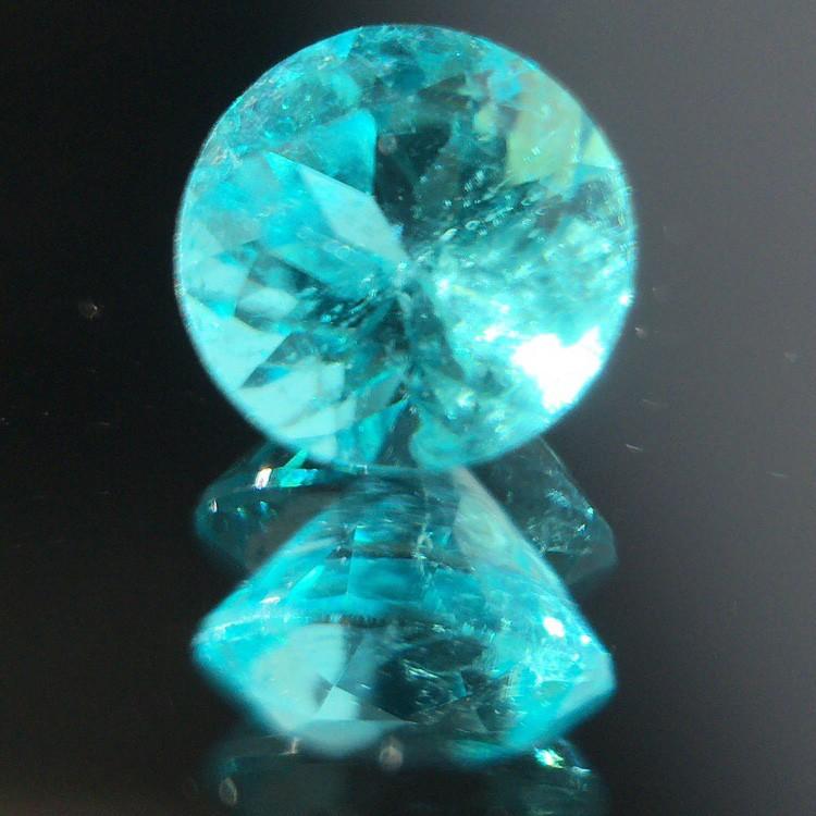 パライバトルマリン ルース 裸石 0.24ct ネオンブルー ラウンドカット