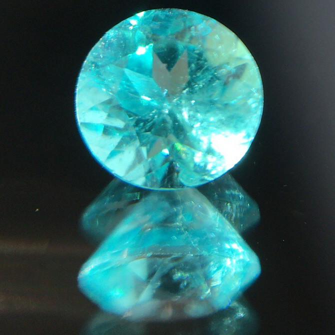 パライバトルマリン ルース 裸石 0.24ct ネオンブルー ラウンドカット