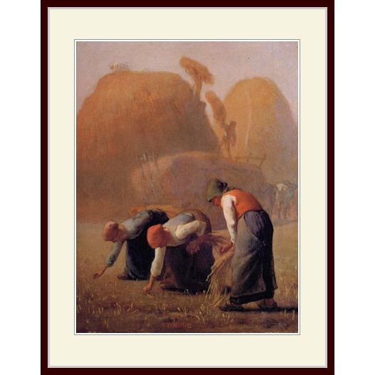 複製画・額縁付き・ミレー・「落ち穂拾い（夏）」 : グーピル