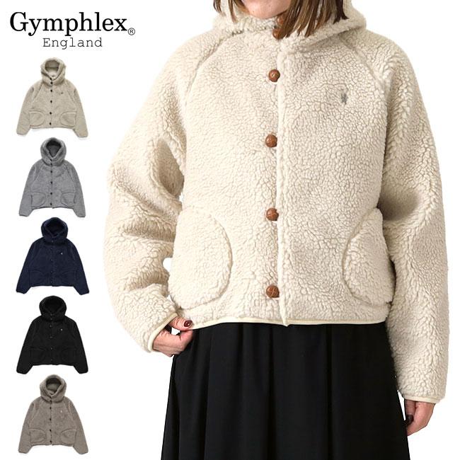 SALE] Gymphlex ジムフレックス フード付き ボアフリース ショート