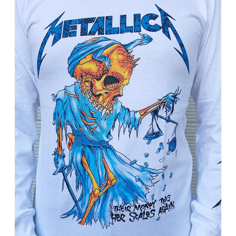 Metallica tシャツ メタリカ 長袖 ロングtシャツ ロンt バンドtシャツ