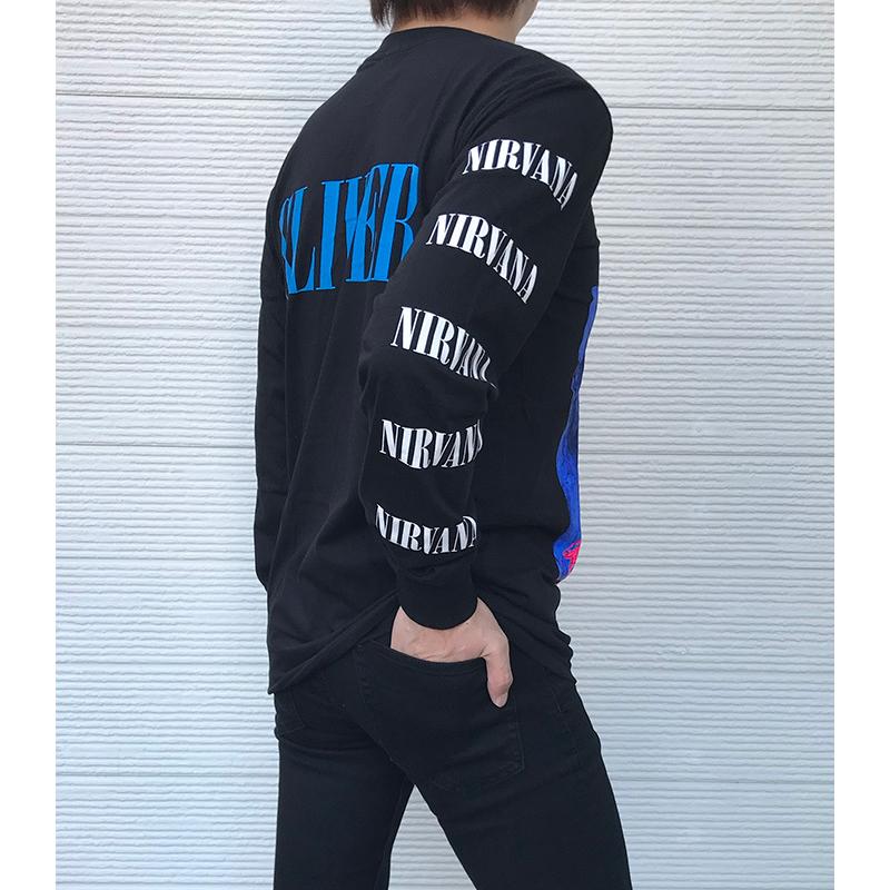 バンドtシャツ ロックtシャツ 長袖 NIRVANA Tシャツ ニルバーナ ロンt