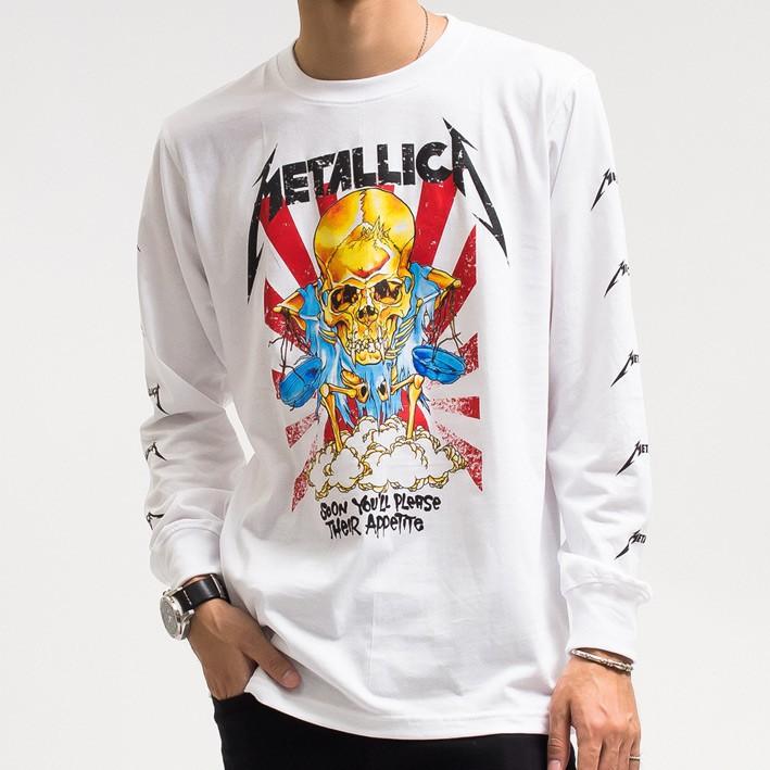 メタリカ tシャツ Metallica 長袖 ロングtシャツ ロンt バンドtシャツ