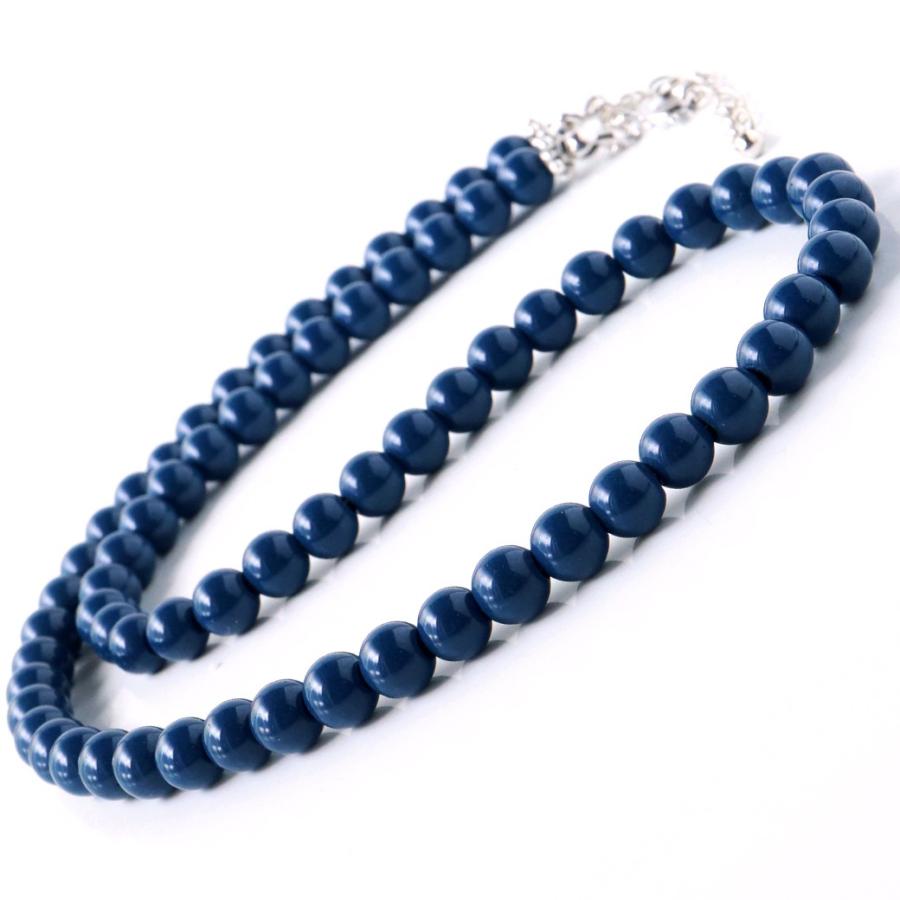 GOLD STONE 北投石 ネックレス メンズ レディース 6mm 40cm 台湾産