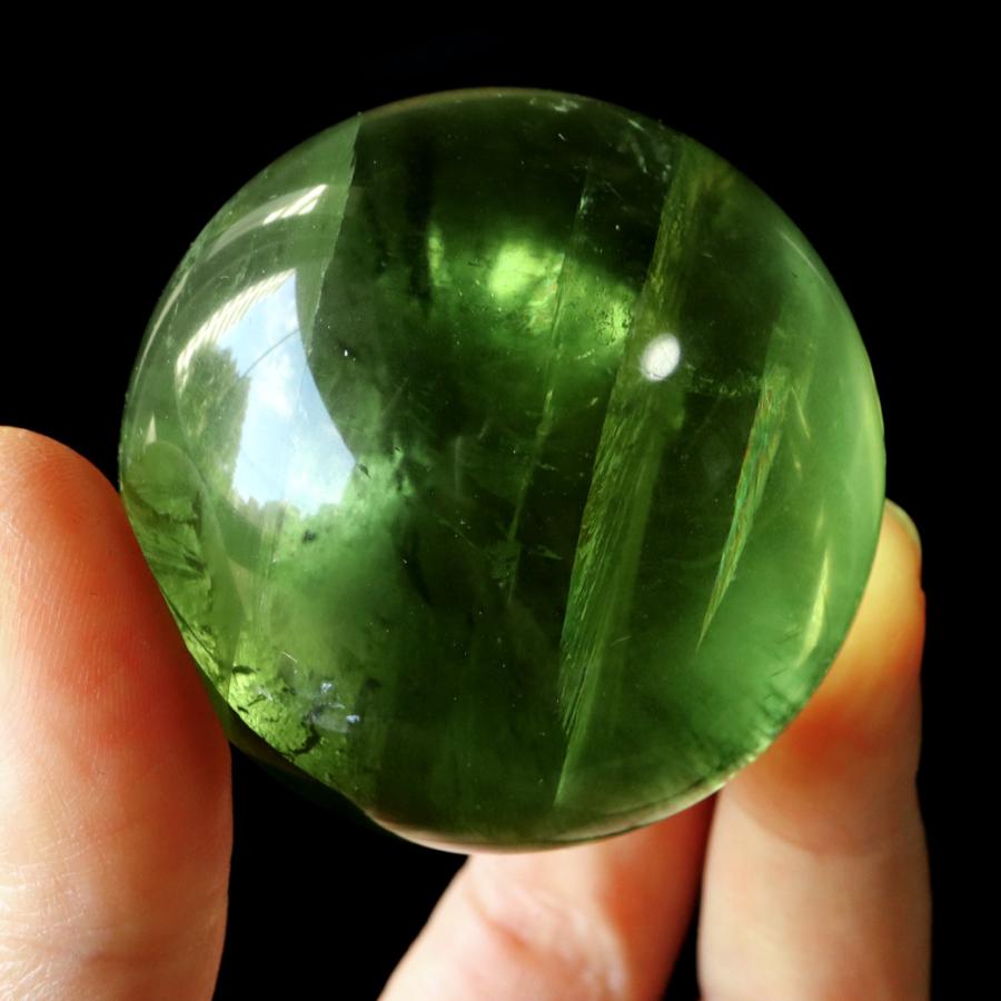 グリーン フローライト AAAAA 丸玉 直径 約51mm 虹入り レインボー