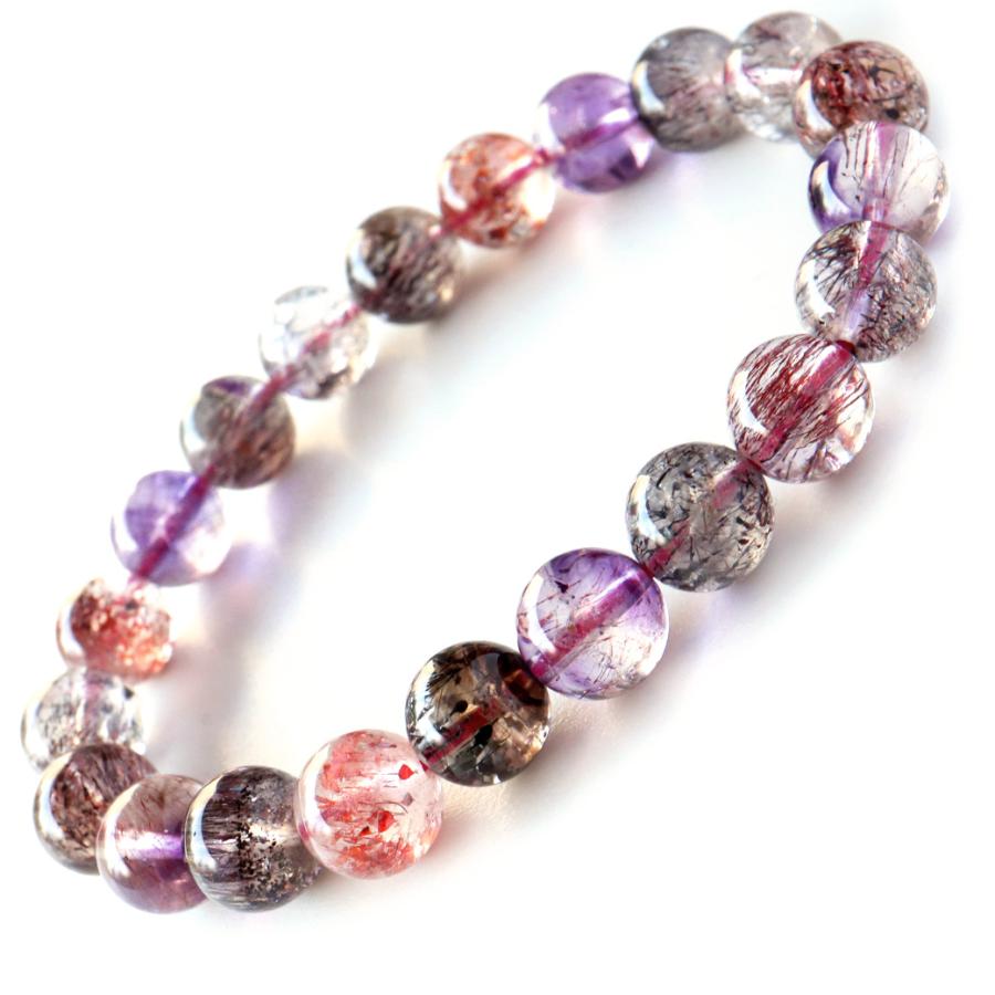 GOLD STONE スーパーセブン ブレスレット 9mm AAA ブラジル産 マルチ