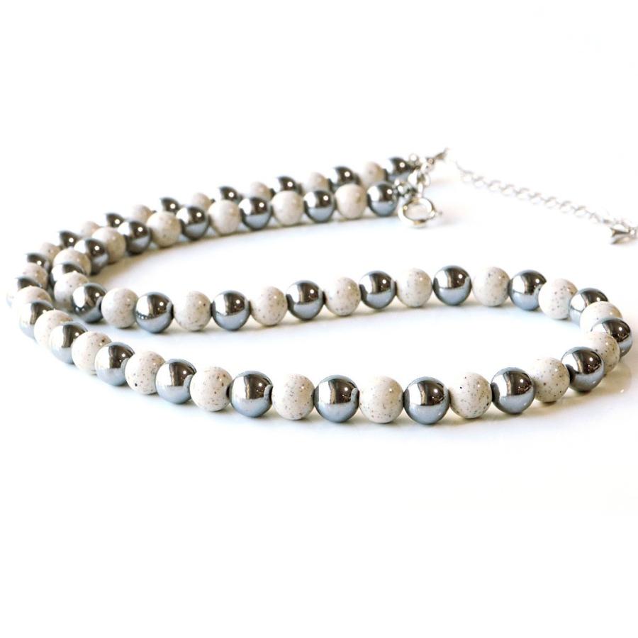 GOLD STONE テラヘルツ鉱石 北投石 パワーストーン ネックレス メンズ