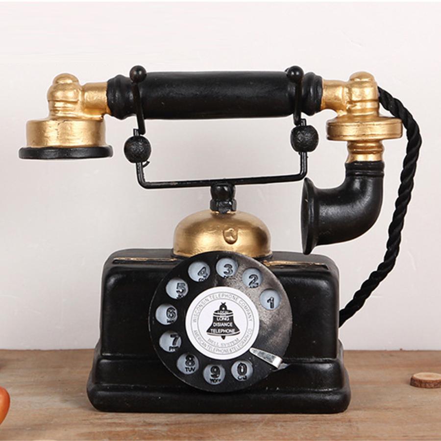 レトロ 電話機 オブジェ ヨーロッパ風 ヴィンテージ インテリア雑貨
