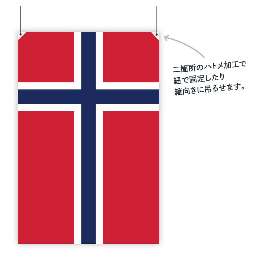 ノルウェー王国 国旗 W75cm H50cm : のぼり旗 グッズプロ - 通販