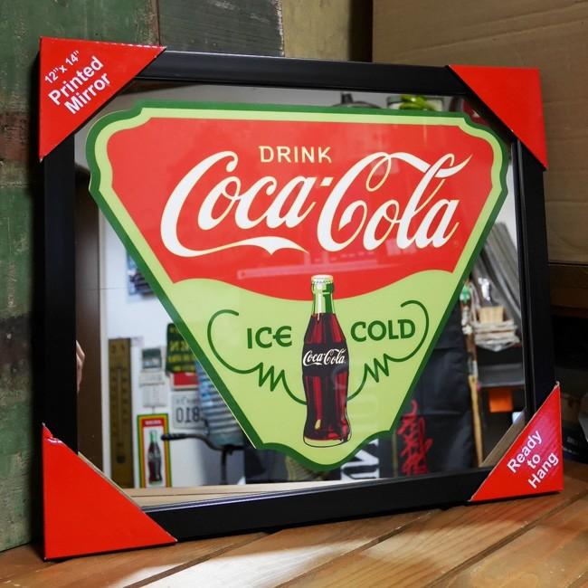 Coca Cola（コカコーラ） パブミラー インテリア ウォールミラー 鏡