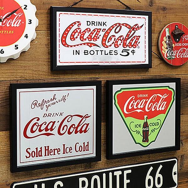 Coca Cola（コカコーラ） パブミラー インテリア ウォールミラー 鏡