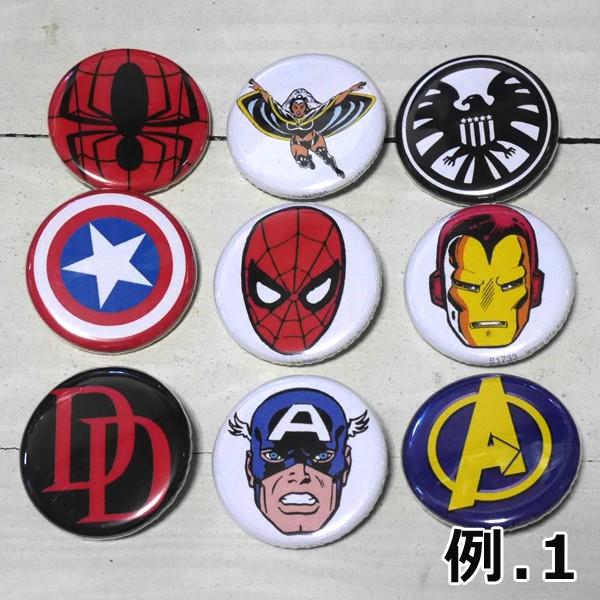 MARVEL 缶バッジ 5点セット マーベル ピンバッジ : アメリカン雑貨の