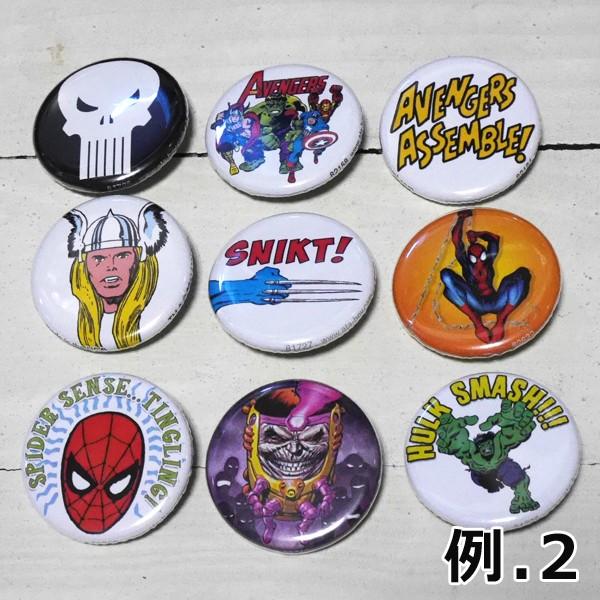 MARVEL 缶バッジ 5点セット マーベル ピンバッジ : アメリカン雑貨の
