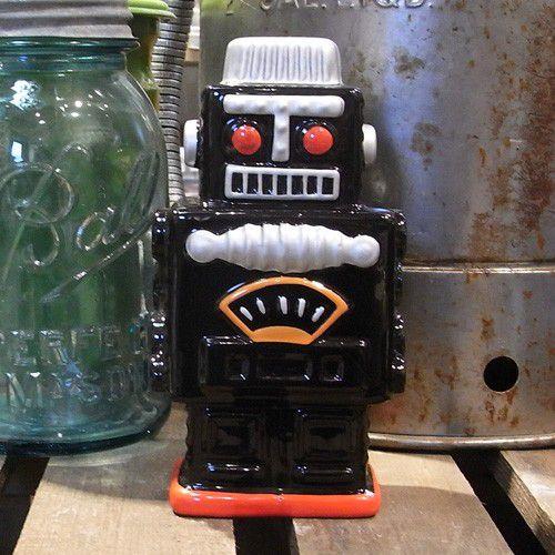 ロボット 貯金箱 インテリア スモーキングロボット アメリカン雑貨