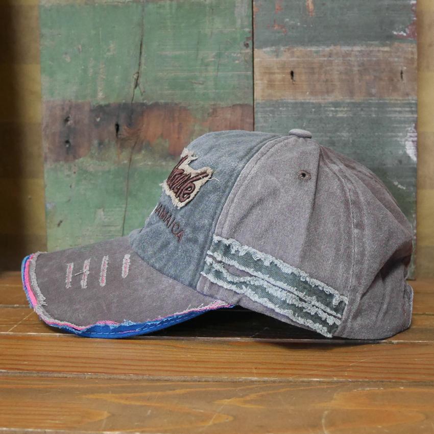 RockShanle 刺繍ダメージキャップ 帽子 ベースボールキャップ