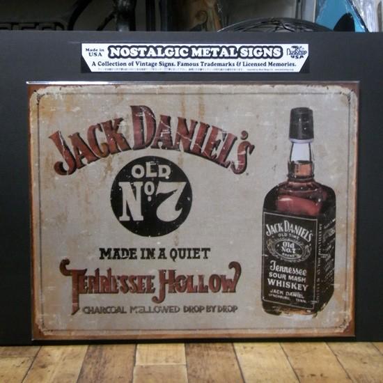 ジャックダニエル ブリキ看板 インテリア JACK DANIEL'S メタルサイン