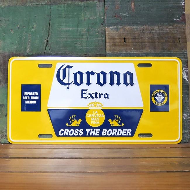 コロナビール ライセンスプレート インテリア ティンサイン Corona