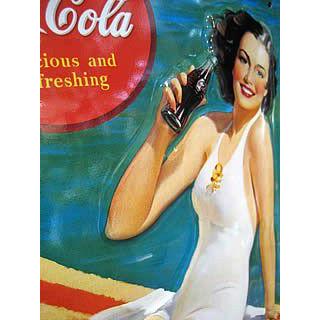 Coca Cola（コカコーラ） ブリキ看板 インテリア メタルサインプレート