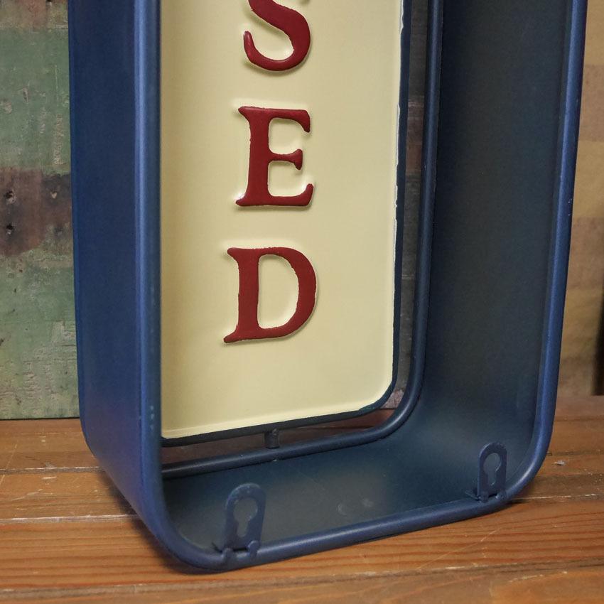 DULTON ウォール マウント スピナーサイン オープンクローズド WALL