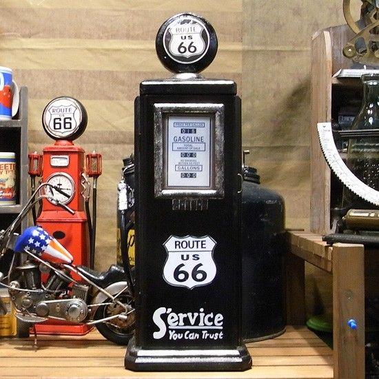 ルート66 ガスポンプ型 CDラック キャビネット : アメリカン雑貨の