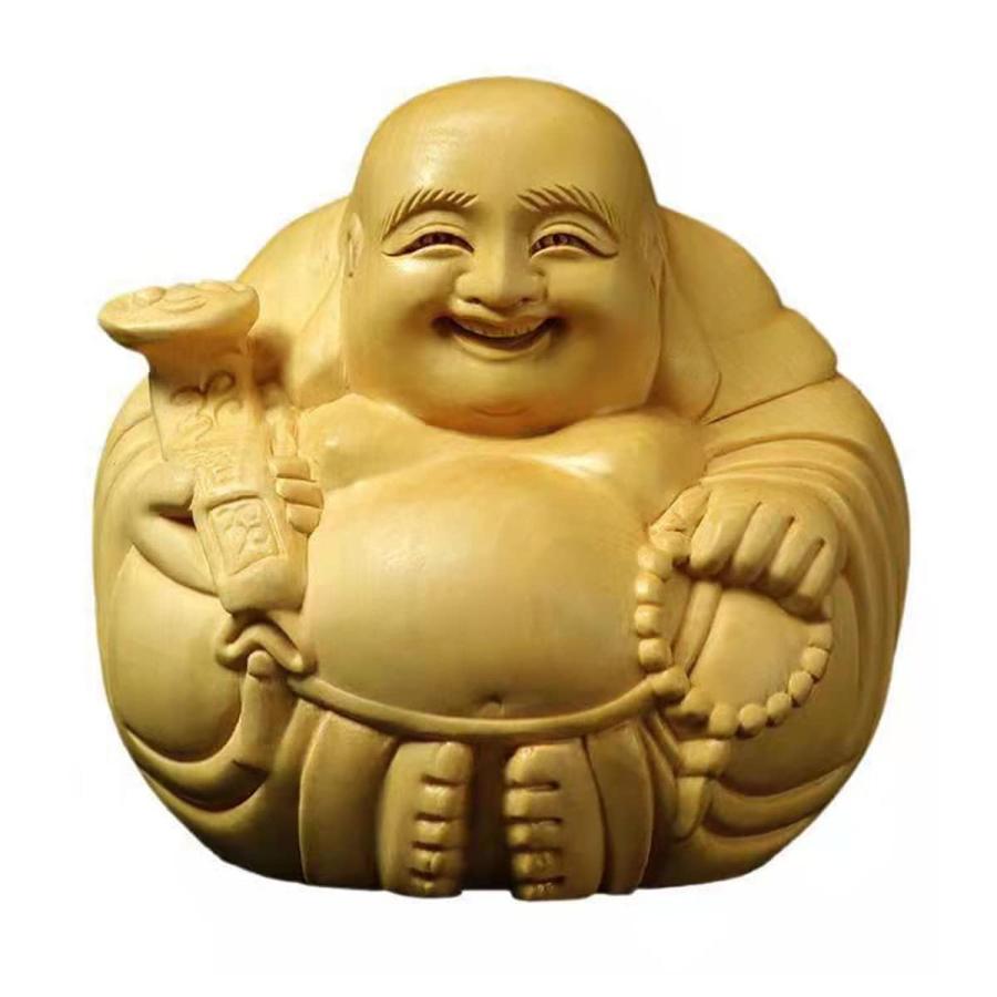 YZBZH 仏像 七福神 布袋様 弥勒菩薩 置物 (高 さ4.7cm×巾5cm) お守り