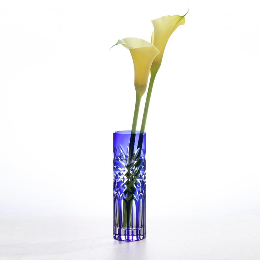 NARUMI(ナルミ) 花瓶 一輪挿し グラスワークス デオネ 17.5cm 青