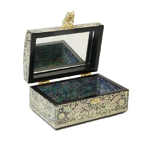 らでん 螺鈿 韓国伝統技術 ふた物 鏡台 宝石箱 ジュエリーボックス