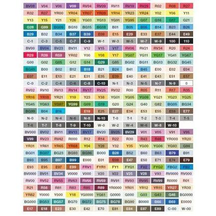 Copic sketch all collor 358 pc's no case コピックスケッチ 全色 358