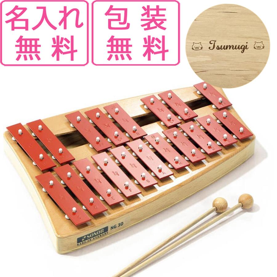 名入れ・ラッピング無料】 鉄琴 おもちゃ 楽器 二段メタルフォン 名