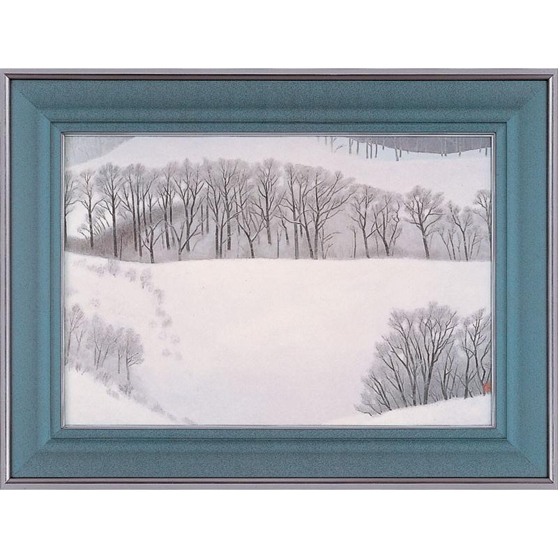 東山魁夷 「 冬の旅 」 岩絵具方式複製画 絵画 日本画 日本の風景 巨匠