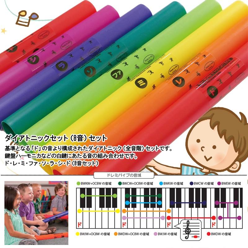 ドレミパイプ BWDW ダイアトニック 8本セット ピアノの白鍵の音