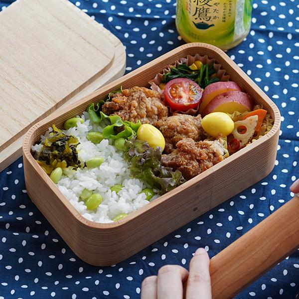 朝倉家具 三ツ星弁当箱 750ml 木製 弁当箱 わっぱ弁当 杉 桐 天然木