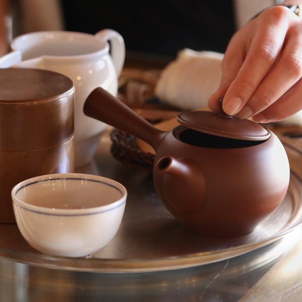 東屋 急須 丸急須 横手（左利き用） 朱泥 常滑焼 茶 猿山修