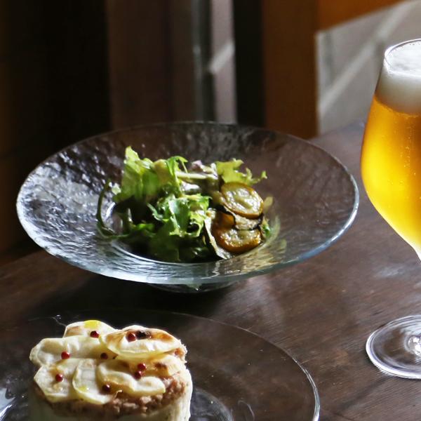 木村硝子店 ヒップ 7インチ カクテルプレート ガラス皿 スープ皿