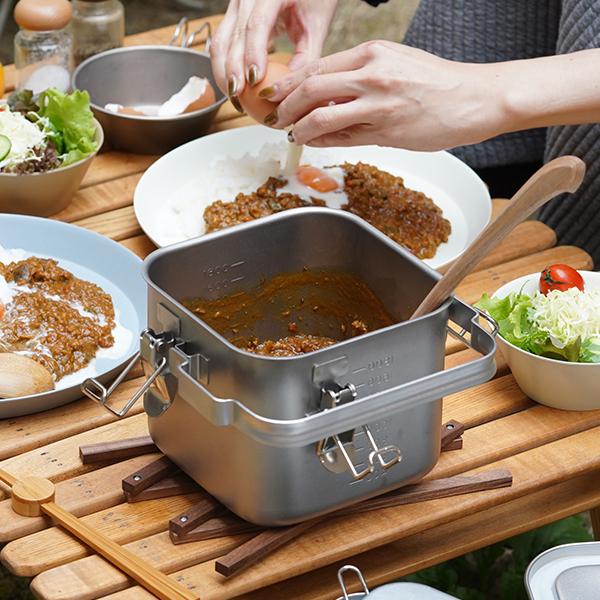 仔犬印（KOINU） 角型給食缶ミニ ステンレス 保存容器 持ち運び IH対応