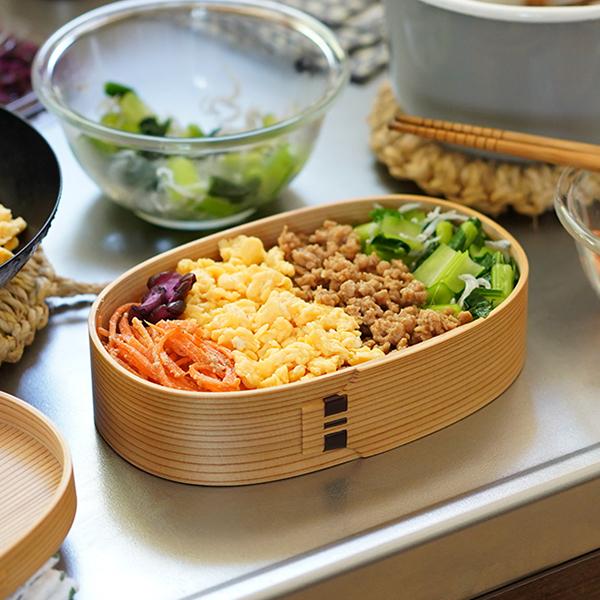 曲げわっぱ 弁当箱 小判型 大 栗久 わっぱ弁当 国産 日本製 ギフト