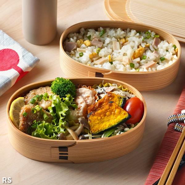 曲げわっぱ 弁当箱 小判入子 レディース 栗久 わっぱ弁当 国産 日本製