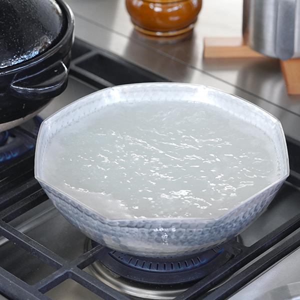 姫野作. アルミ八角鍋 6寸/7寸/8寸/9寸 板厚3mm 日本製 アルミ ガス火