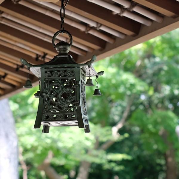 灯篭 吊灯篭 四角 小 高岡銅器 吊り灯篭 灯籠 燈籠 照明加工 LED