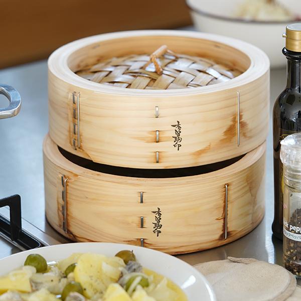 山一 中華せいろ 24 ひのき 身蓋セット 国産 蒸籠 ヒノキ 日本製