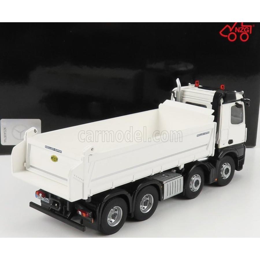 NZG 1/50 Mercedes Benz Actros 4151 8x4 MEILLER KIPPER ホワイト